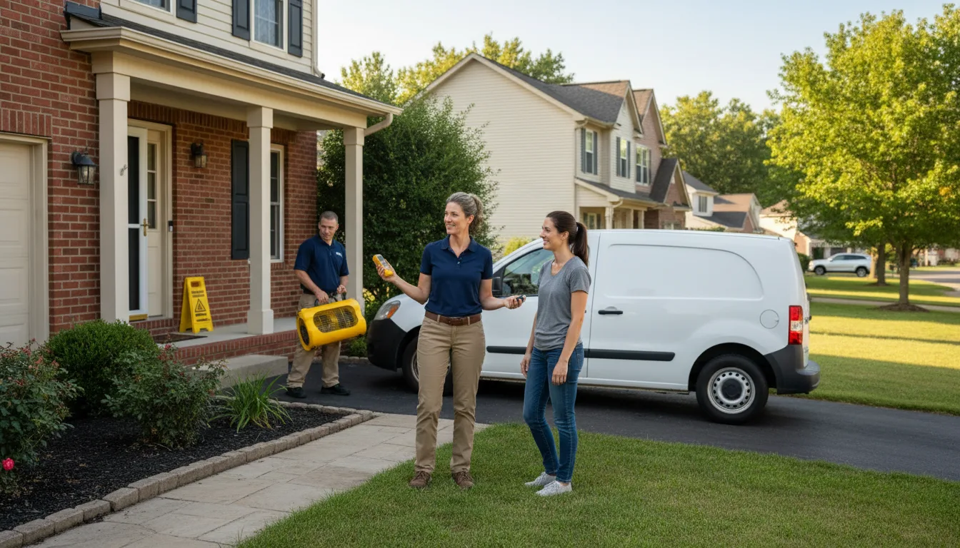 Residential water damage restoration in Harleysville, PA